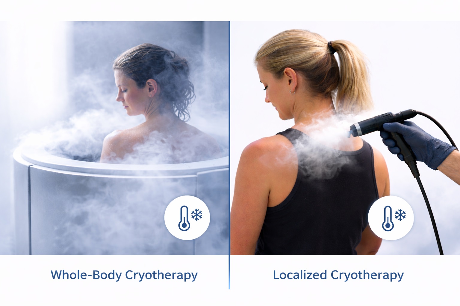 Cryotherapy treatment setting with cold vapor